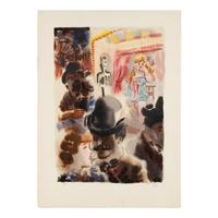 George Grosz (German, 1893-1959) — Bagdad-on-the-Subway: A Portfolio of Six Signed Water-Colors Depicting O'Henry's New York , 1935