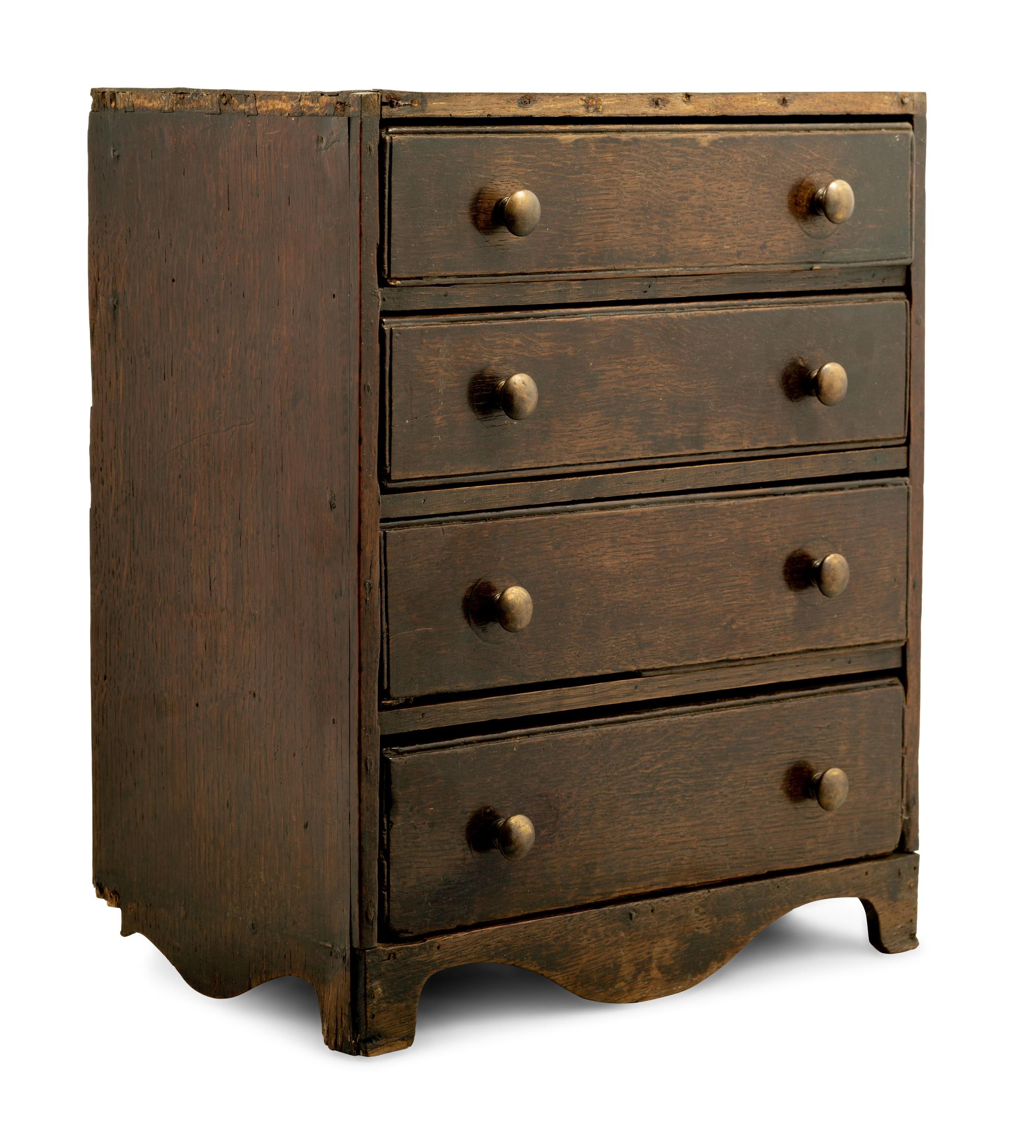 An American Oak Diminutive Chest of Drawers