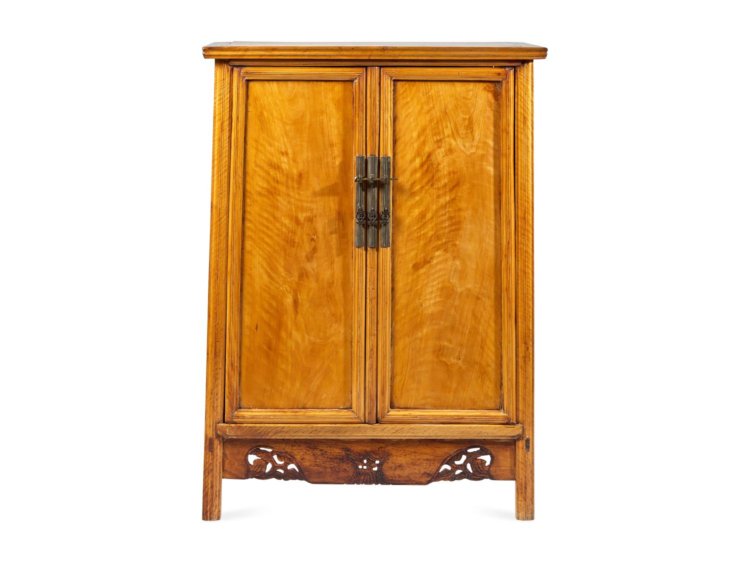 A Chinese Hardwood Cabinet, possibly Long Yan Mu
