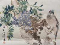 Two Chinese Woodblock Print Scrolls