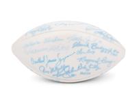 A Hall of Fame Multi Signed Autograph / 26 Signatures Football Including Orenthal James Simpson Full Name Signature (Beckett Authentication Services Letter),