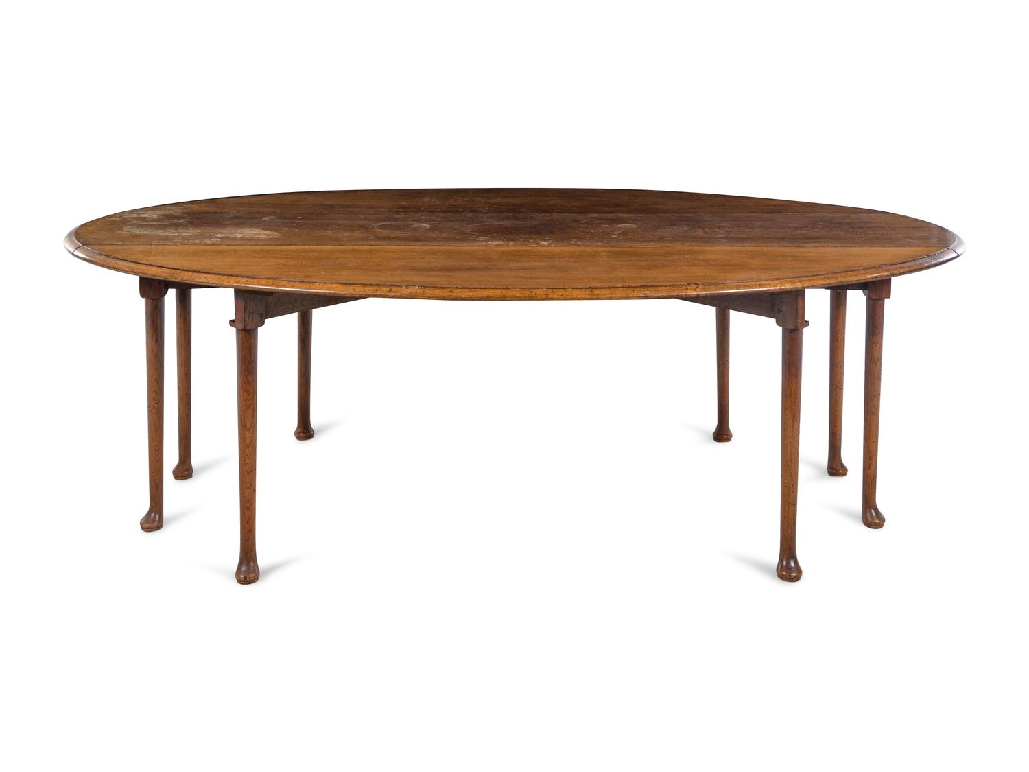An Irish George III Oak Drop-Leaf Table