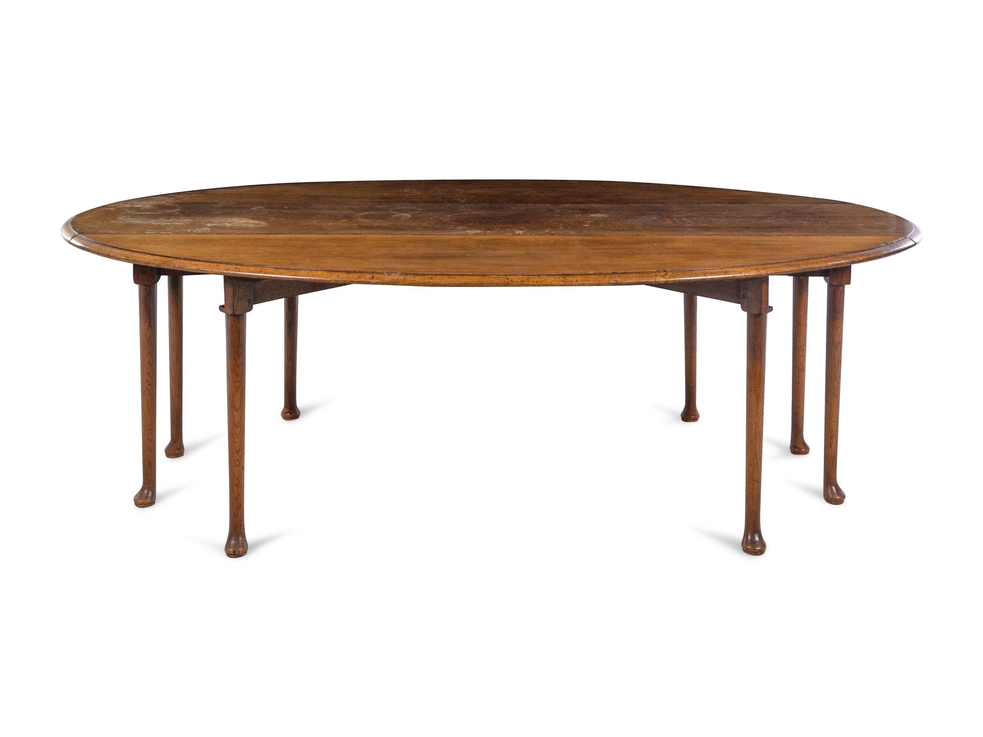 An Irish George III Oak Drop-Leaf Table
