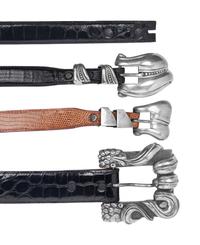 Lot of Four Kieselstein-Cord Belts