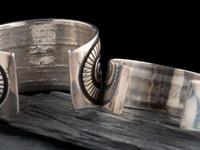 Navajo and Zuni Silver Cuff Bracelets