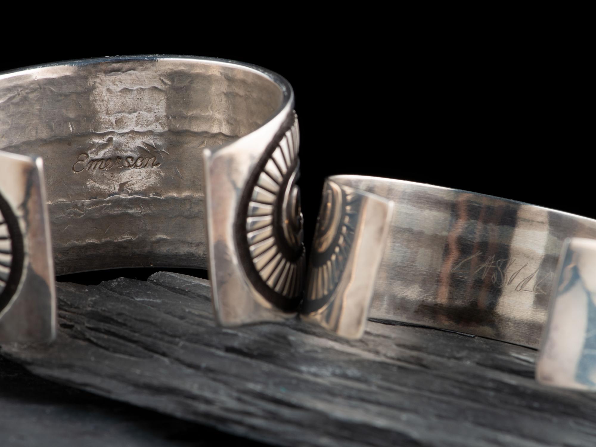 Navajo and Zuni Silver Cuff Bracelets