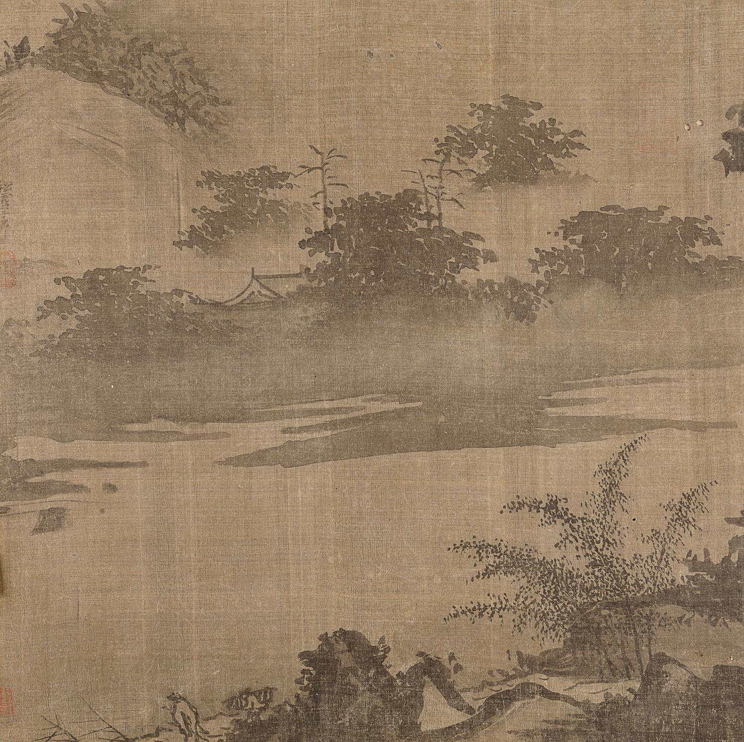 Eleven Loose Album Leaves Depicting Figures and Landscape