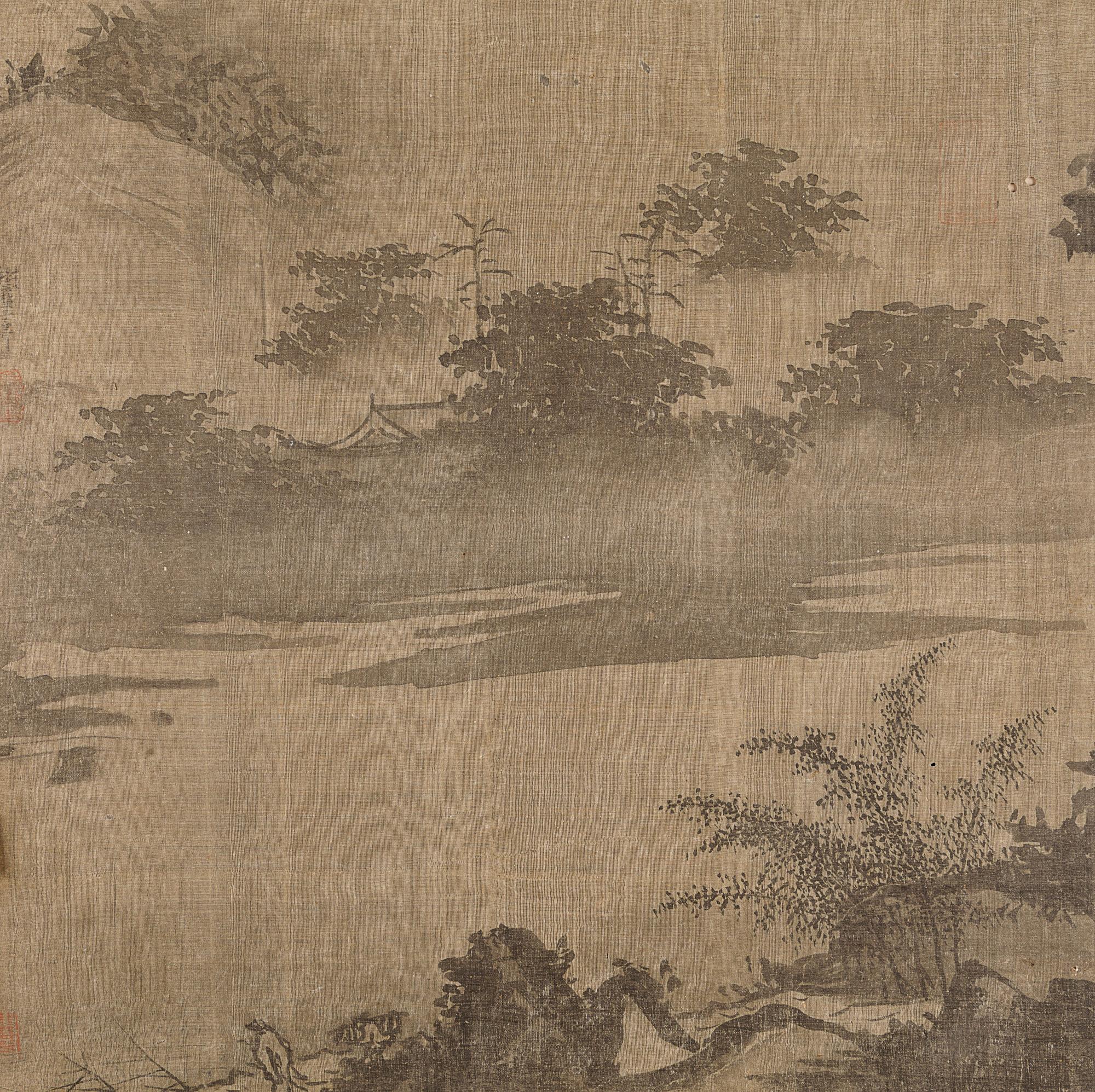 Eleven Loose Album Leaves Depicting Figures and Landscape