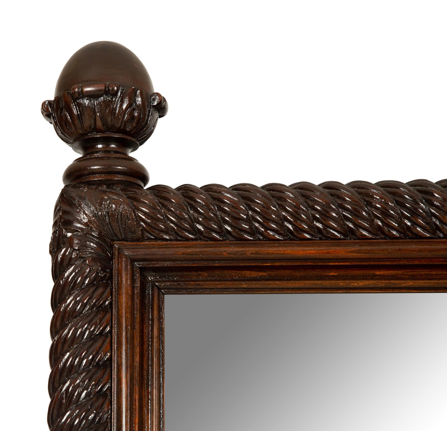 A Neoclassical Style Carved Mahogany Vitrine Cabinet — Circa 1900