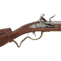 Carved Contemporary Flintlock Jaeger Rifle
