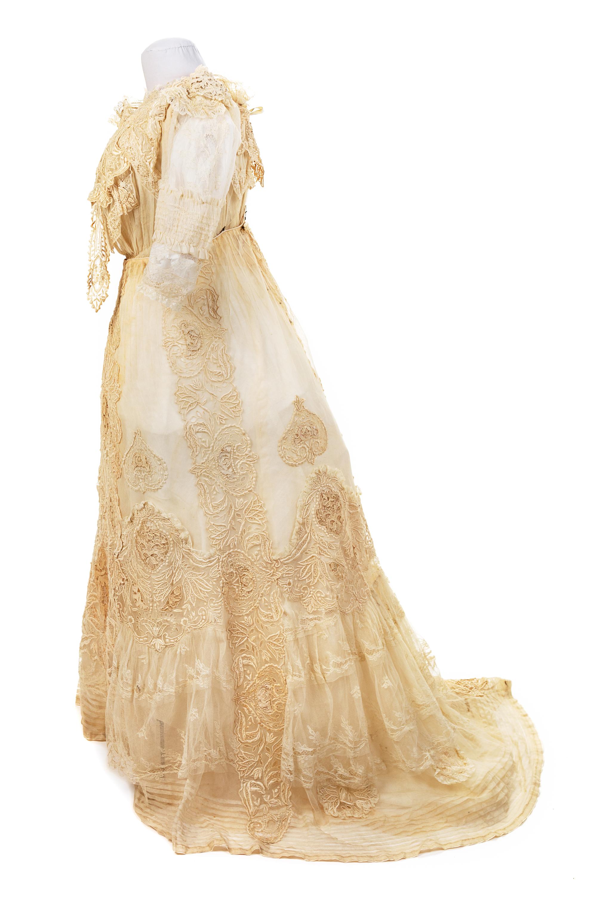 R. A. McCormick Lace and Embroidered Bodice and Skirt, 1900s