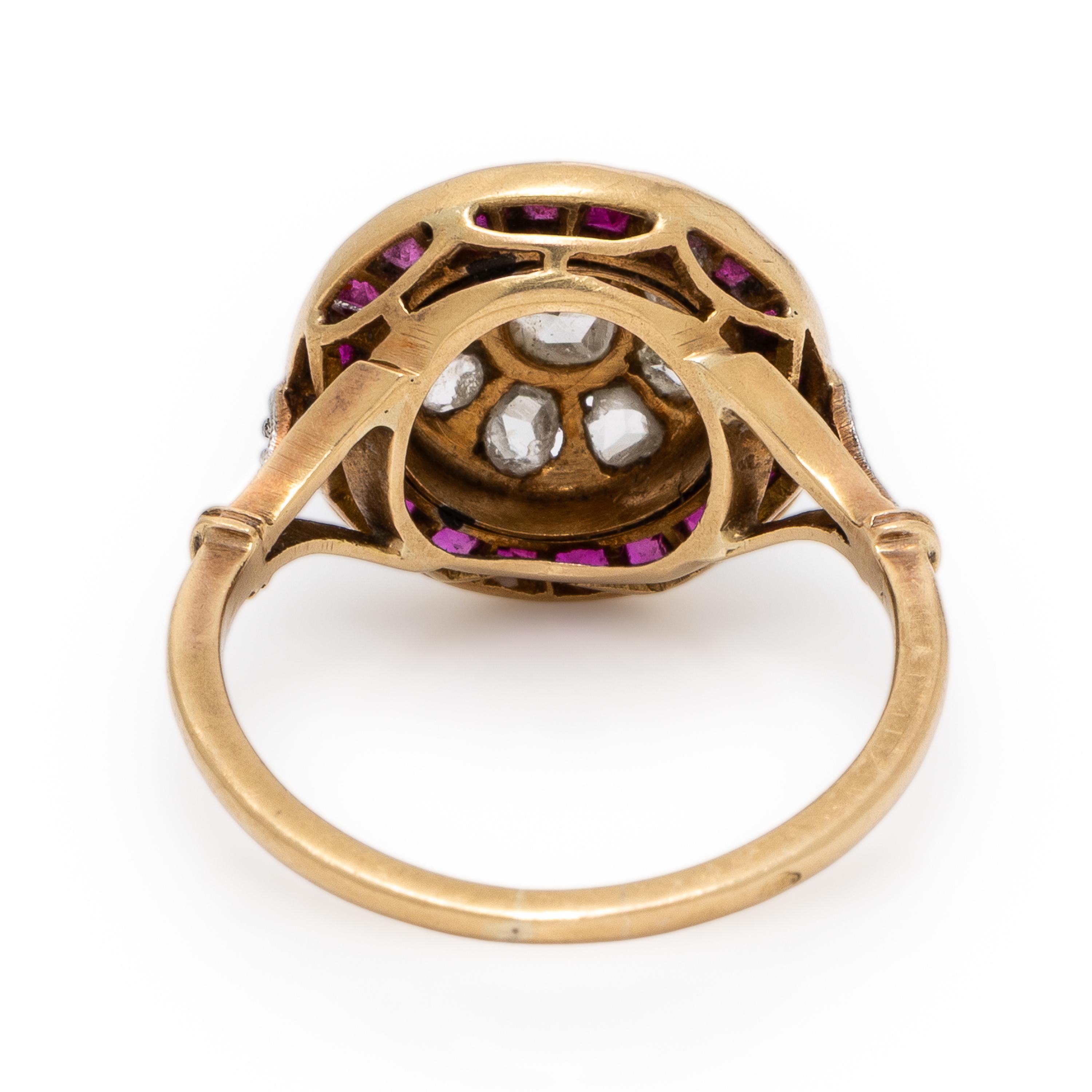 Antique, Ruby and Diamond Ring