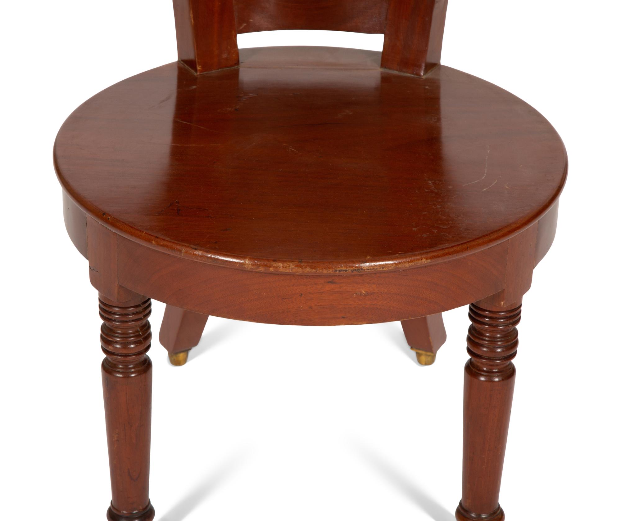 A French Mahogany Fauteuil de Bureau