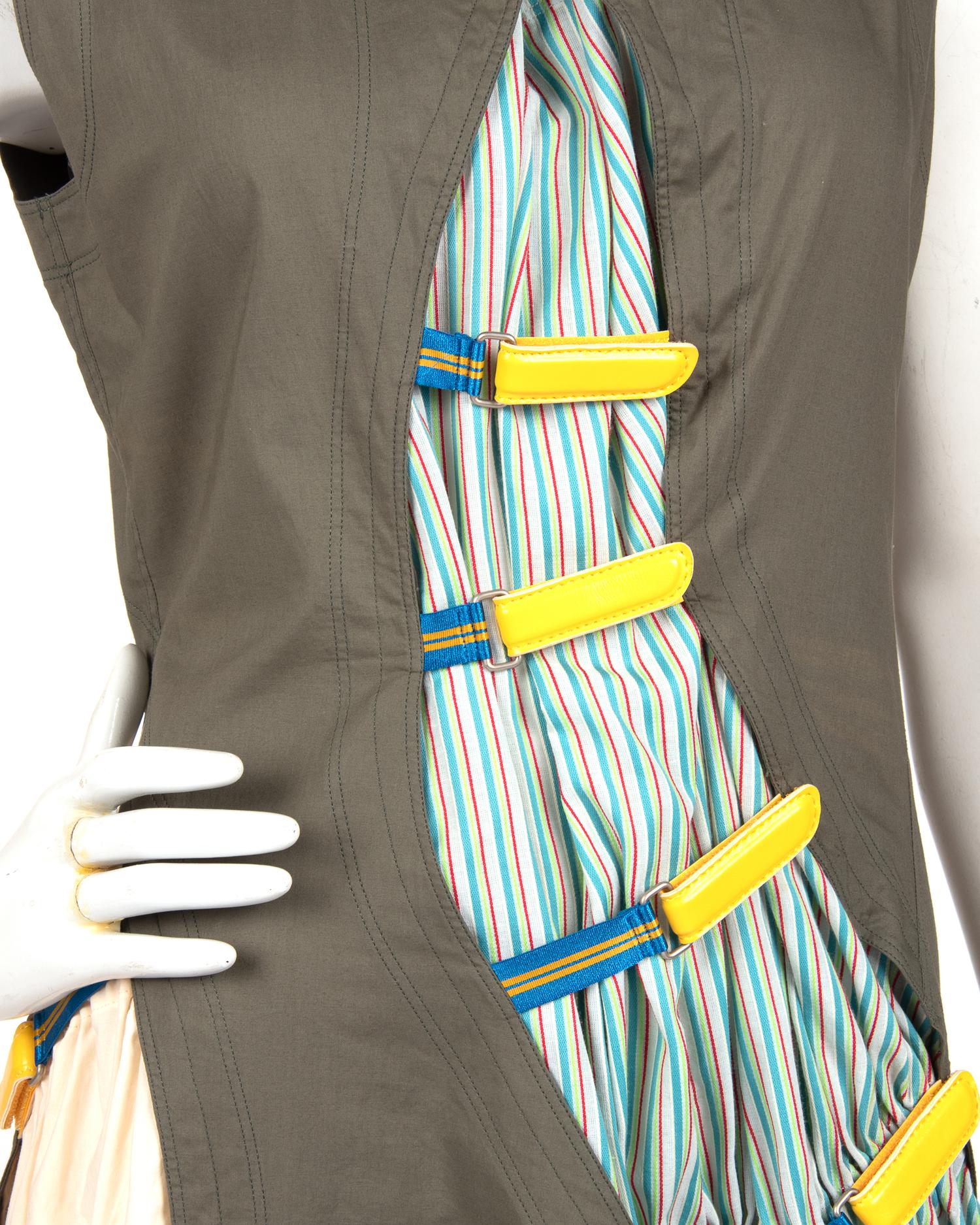 Issey Miyake Paneled Cotton Dress, 1990-2010