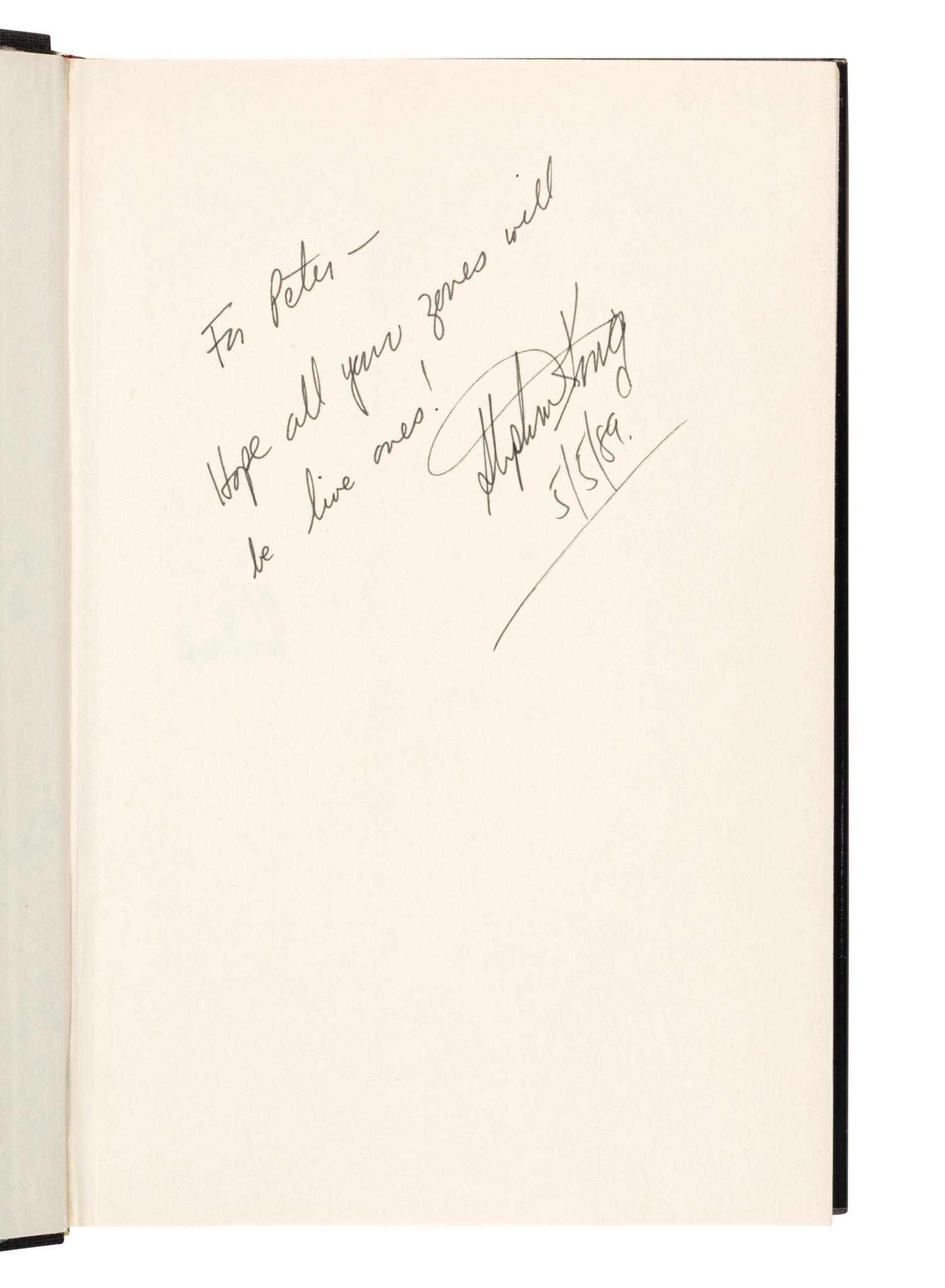 KING, Stephen (b. 1947). The Dead Zone . New York: The Viking Press, [1979].