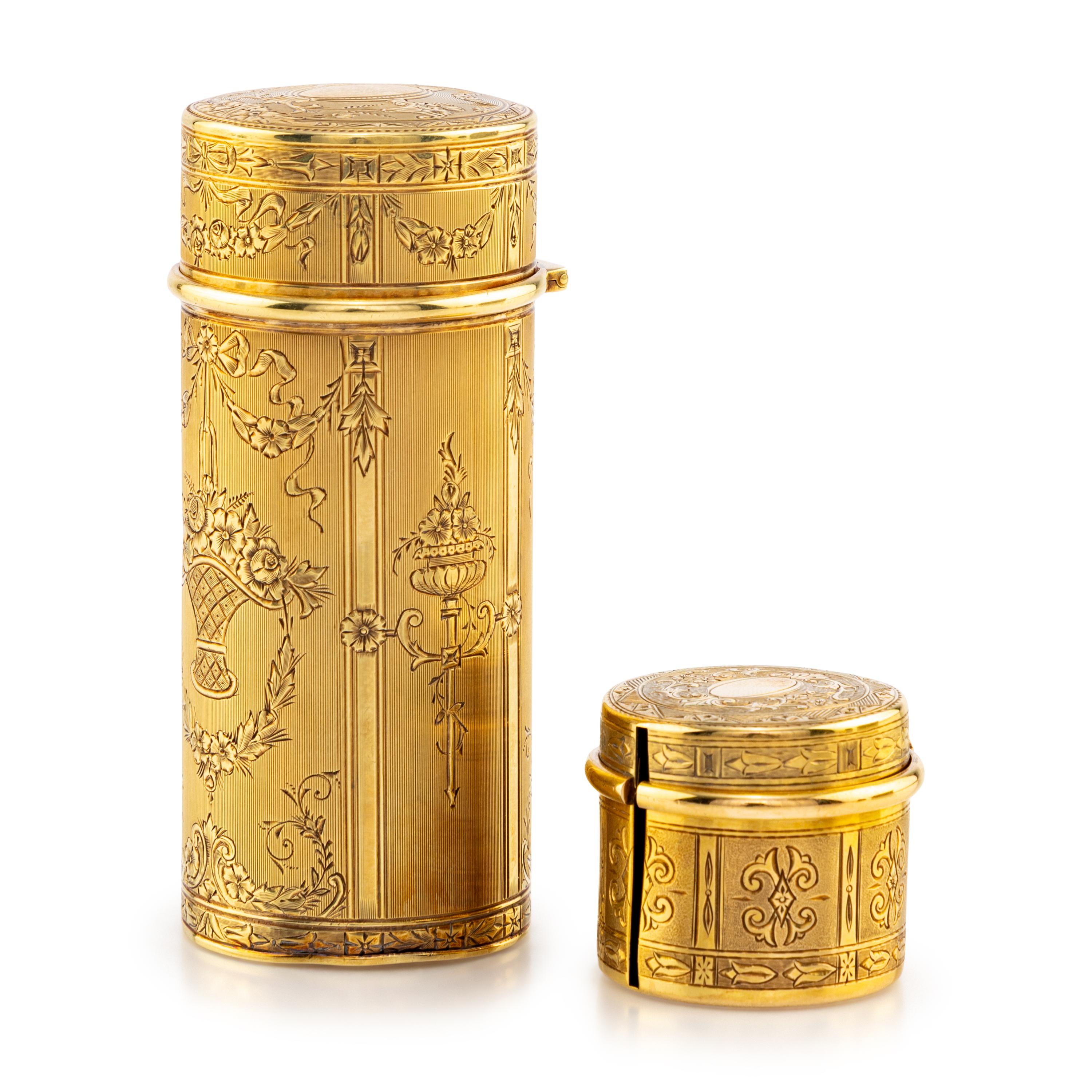 Two American 14-Karat Gold Desk Articles