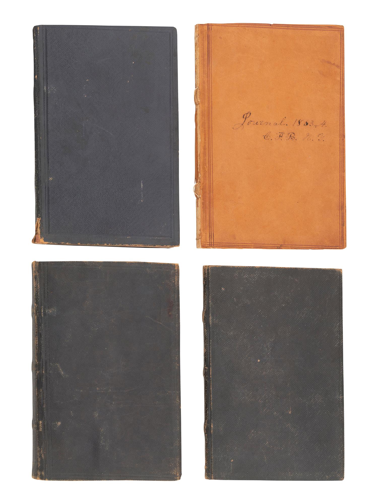 [CIVIL WAR]. BLATCHFORD, Caroline A. (1817-1901). A group of 4 Civil War-era diaries written by Caroline Appleton Blatchford, including discussion of prominent New York families, the ongoing war, and work with the Women's Central Relief Association.