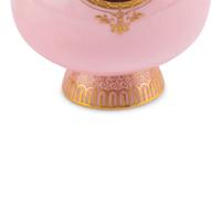 A Pair of Minton Pâte-sur-Pâte Pink Ground Bottle Vases