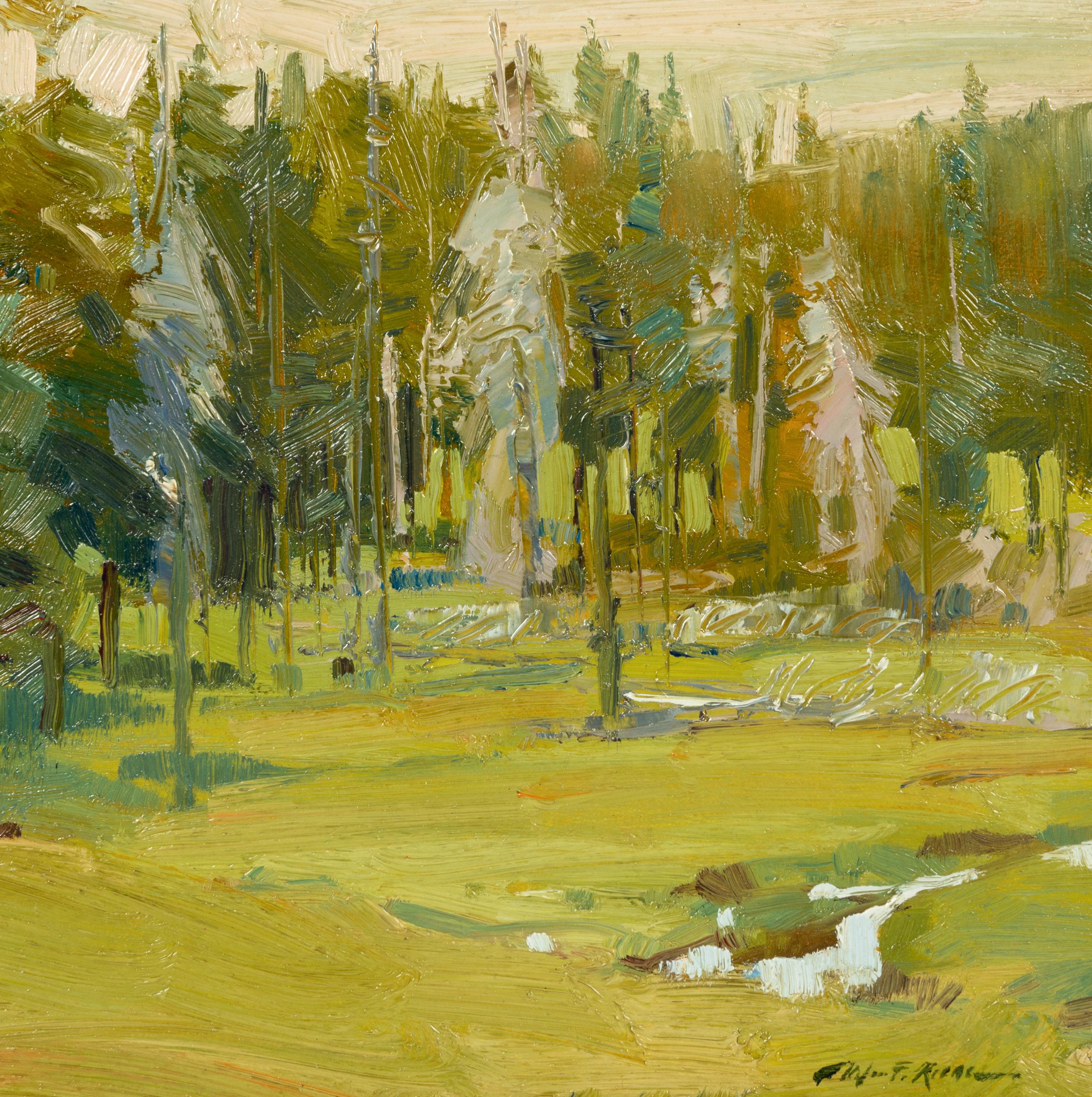 Four Works: Coming Storm, Shelter, As Brooke Make Rivers and Stormy Landscape