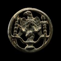 A Roman Bronze Phalera with Eagle