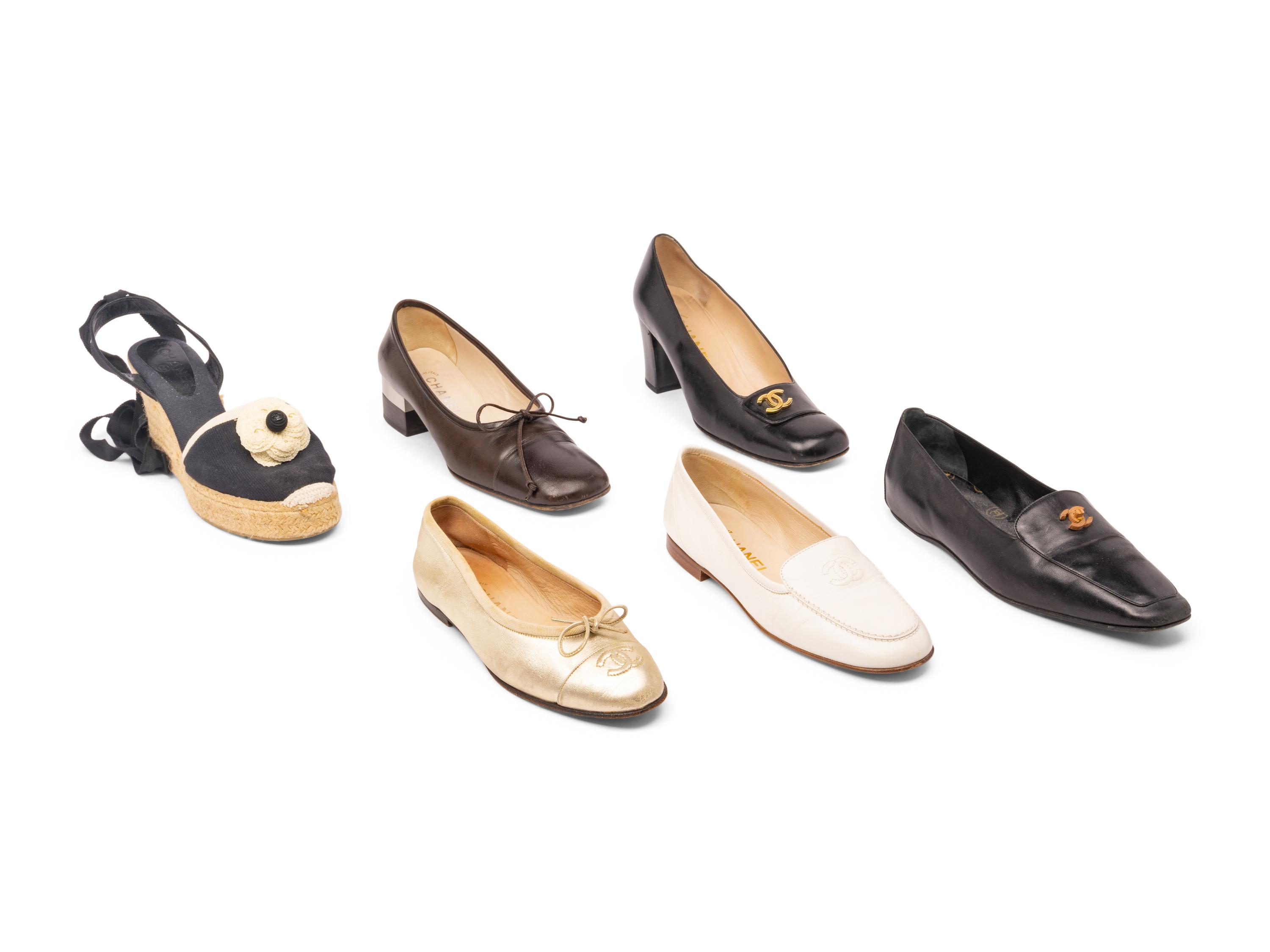 Six Pairs of Chanel Shoes