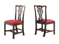 A Set of Four George III Mahogany Dining Chairs