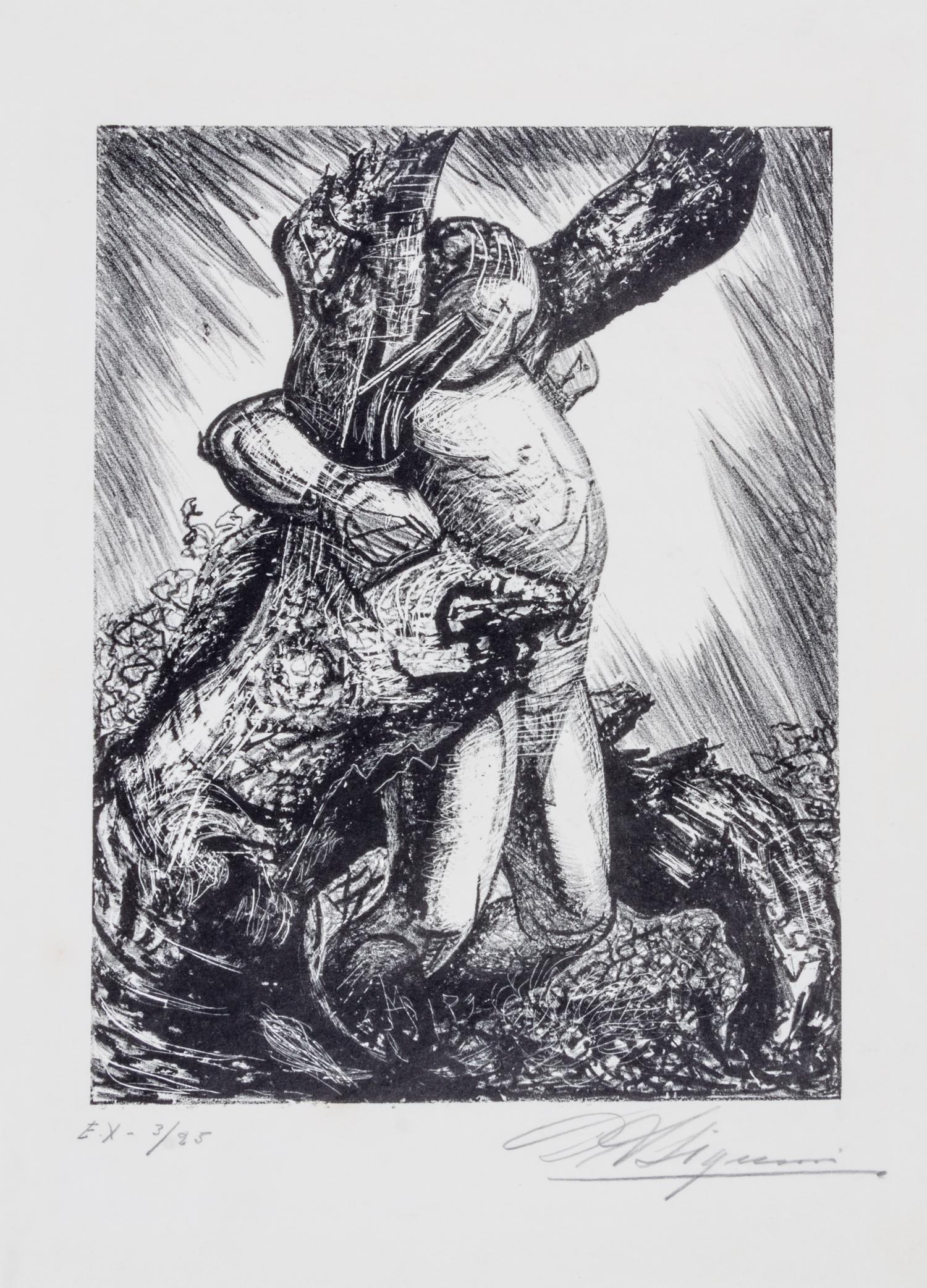 David Alfaro Siqueiros, (Mexican, 1896-1974), America Latina (Hombre atado a un Arbol)