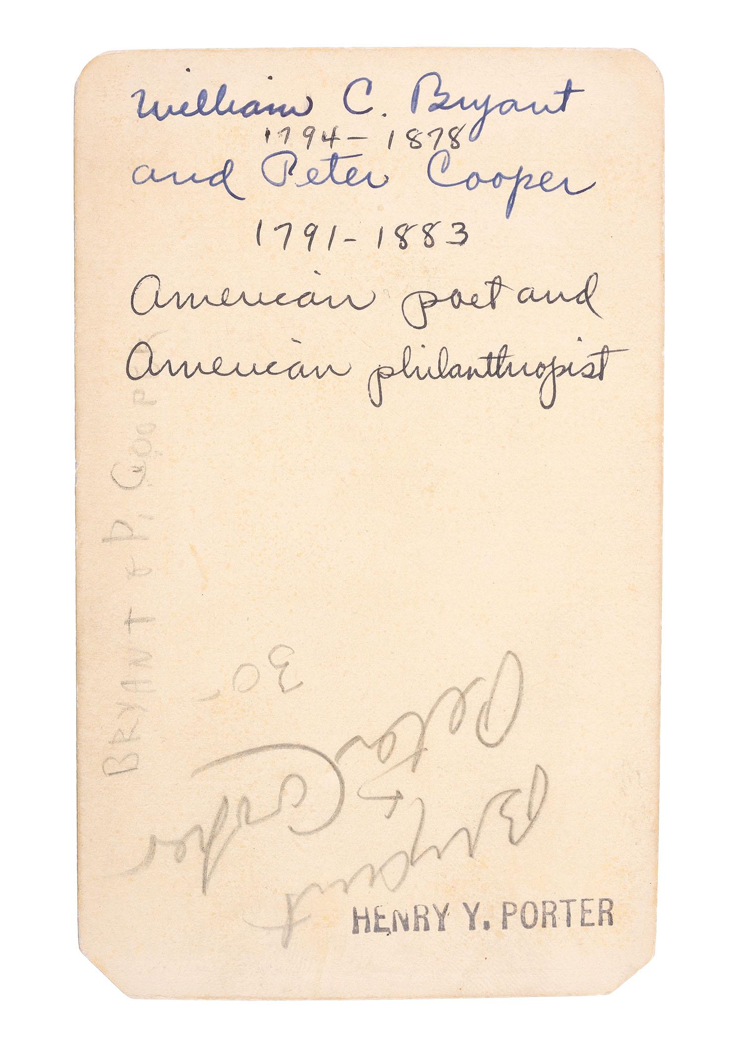 [EARLY PHOTOGRAPHY]. 71 CDVs of prominent authors, scholars, businessmen, & artists.