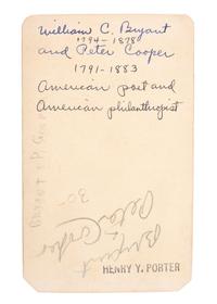 [EARLY PHOTOGRAPHY]. 71 CDVs of prominent authors, scholars, businessmen, & artists.