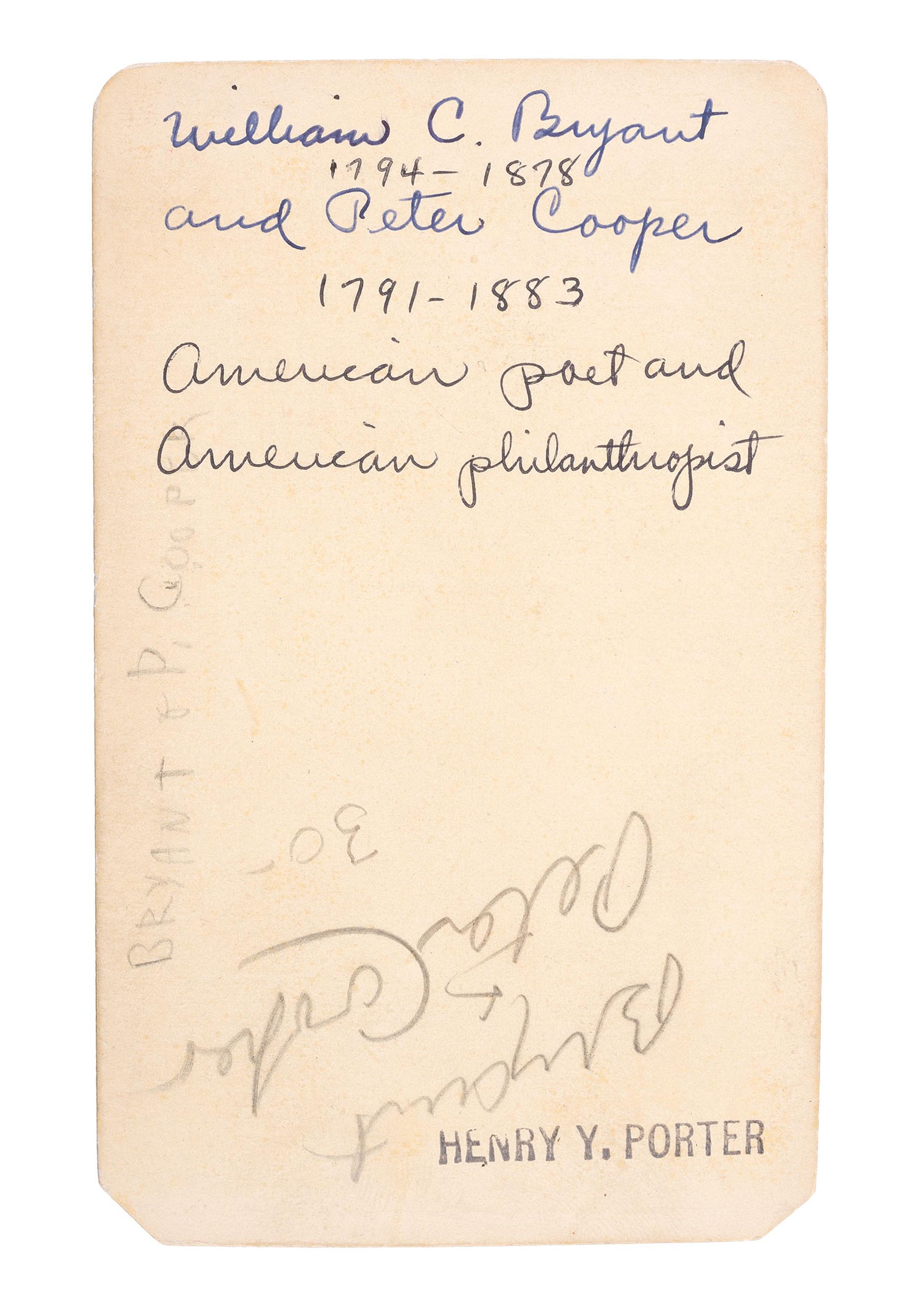 [EARLY PHOTOGRAPHY]. 71 CDVs of prominent authors, scholars, businessmen, & artists.