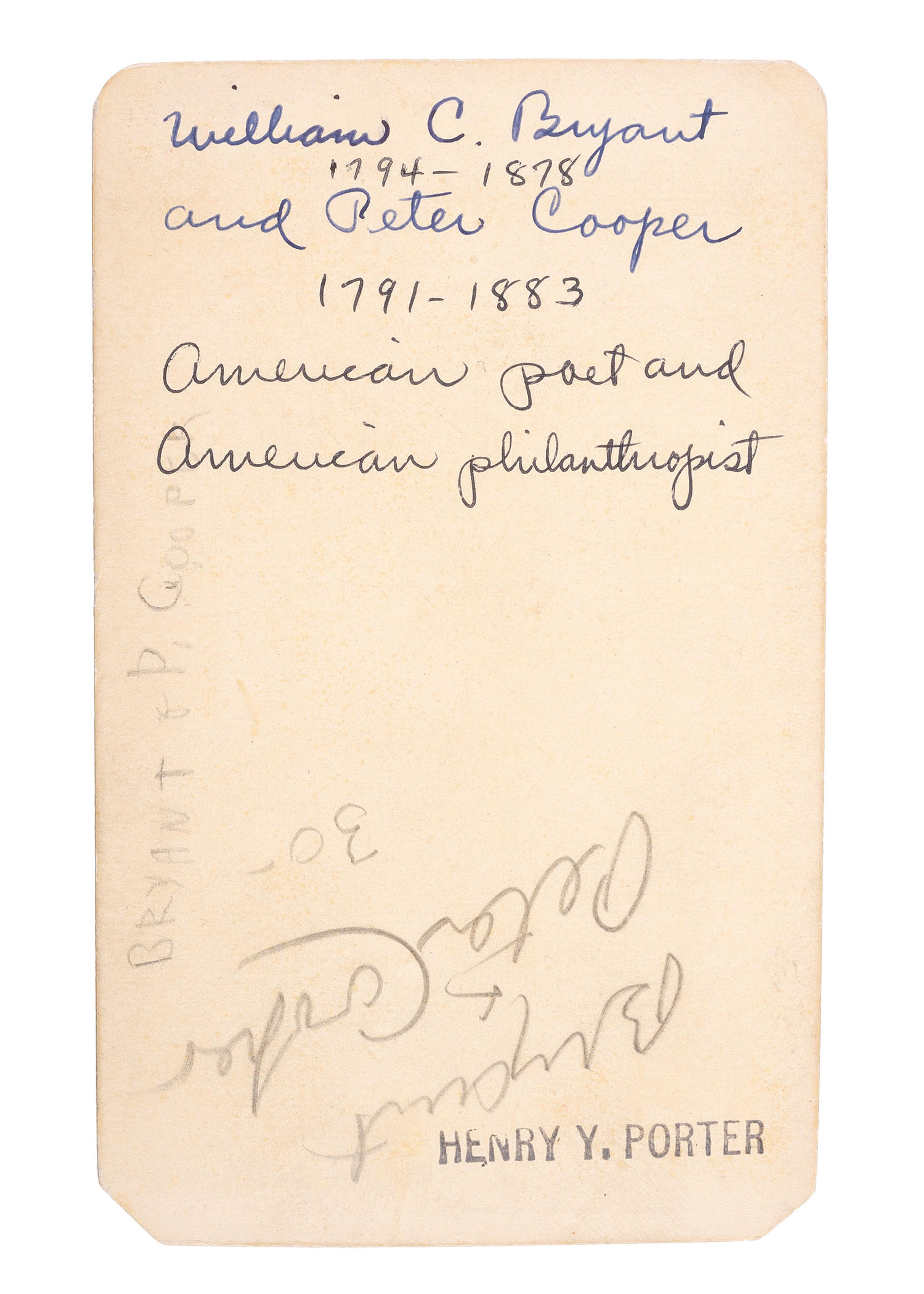 [EARLY PHOTOGRAPHY]. 71 CDVs of prominent authors, scholars, businessmen, & artists.