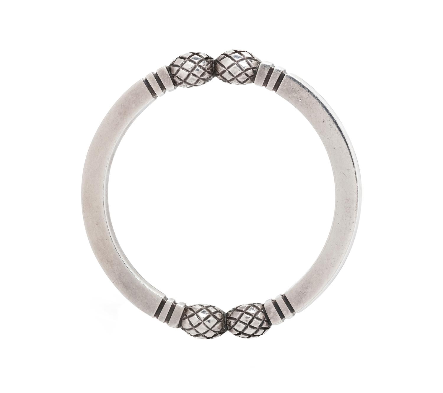 A Sterling Silver Acorn Circle Brooch, Georg Jensen, Post 1945,
