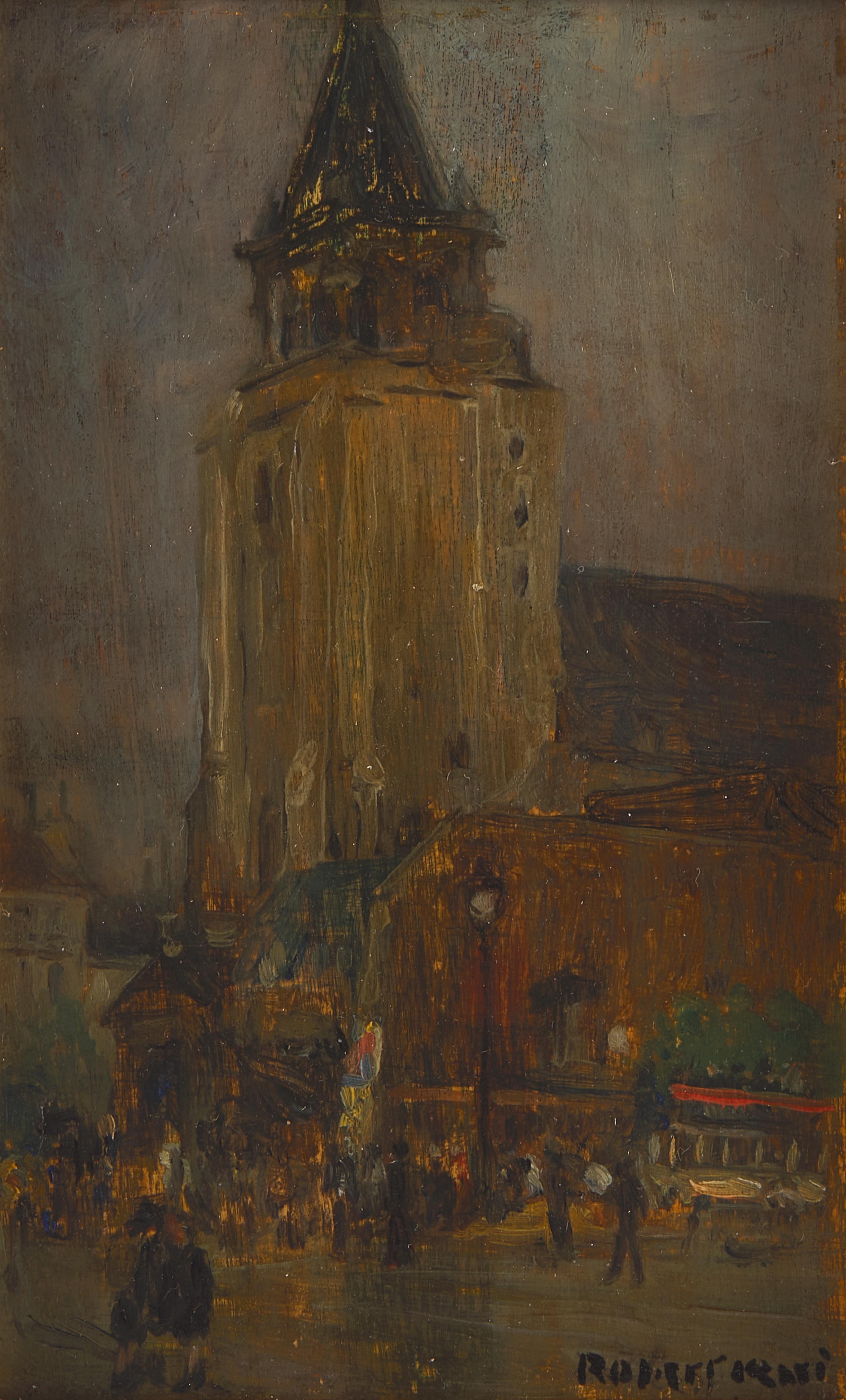 Robert Henri (American, 1865-1929) — Saint-Germain-des-Prés, Paris