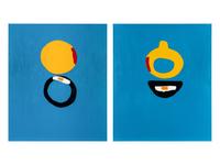 End of Sea and Oceanography (A Pair of Paintings), 2007