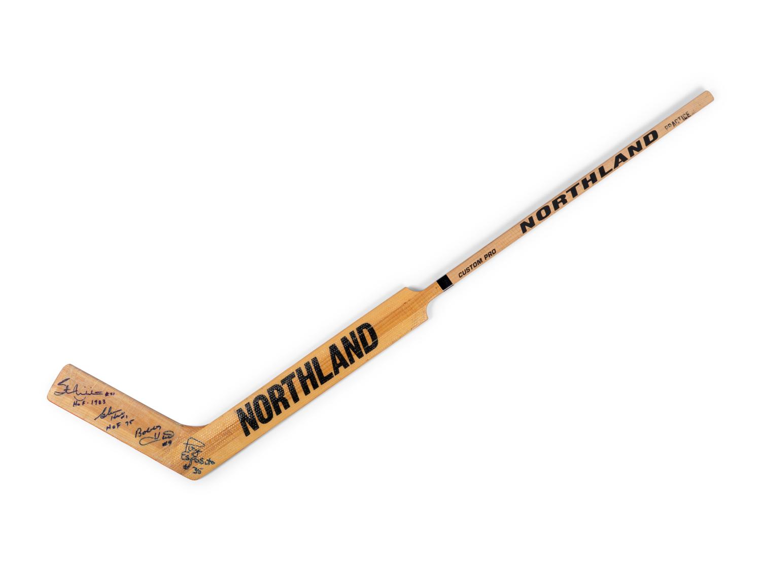 A Group of Chicago Blackhawks Signed Autograph Items (Including Bobby Hull, Stan Mikita and Tony Esposito),