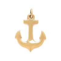 Yellow Gold Anchor Pendant