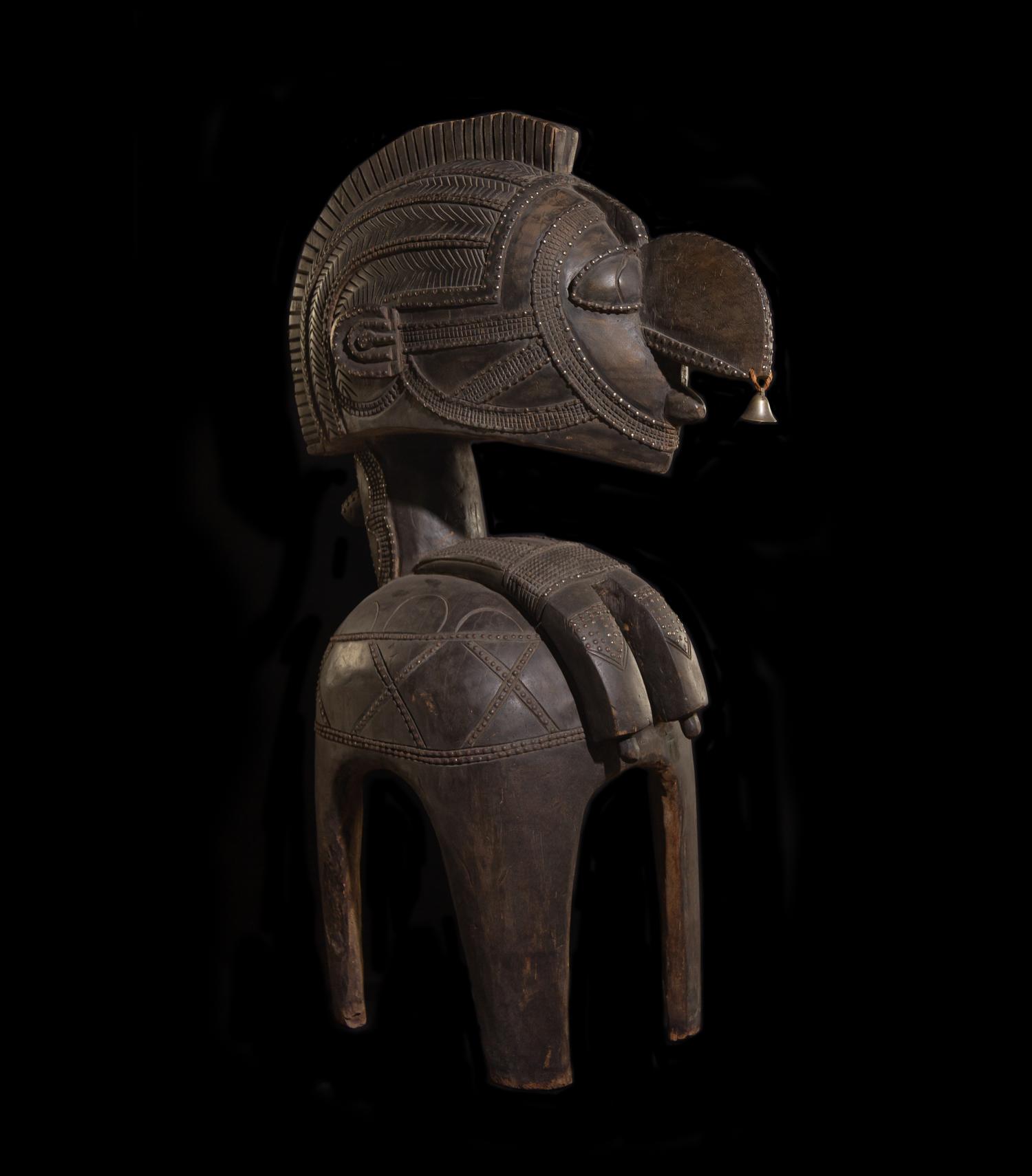 A Baga Wood Nimba Mask or Headdress