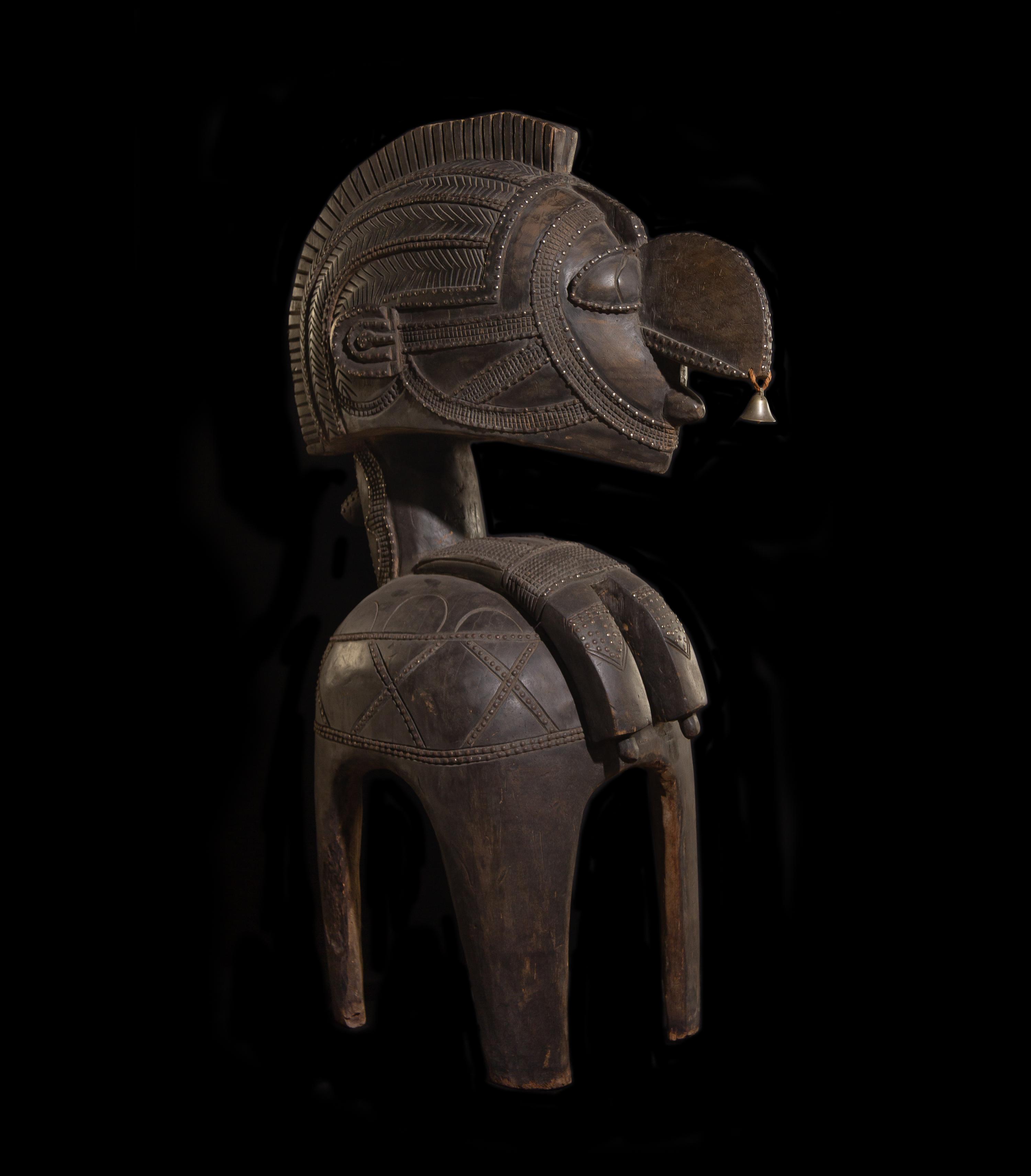 A Baga Wood Nimba Mask or Headdress