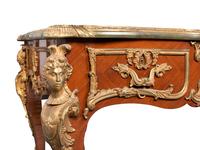 A Louis XV Style Bronze-Mounted Kingwood Bureau Plat