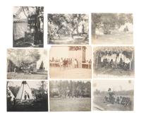 [NATIVE AMERICANS]. [THROSSEL, Richard (1882-1933), photographer]. A collection of 75 silver gelatin photographs documenting Crow Indians. Provenance : Estate of Joseph Henry Sharp.