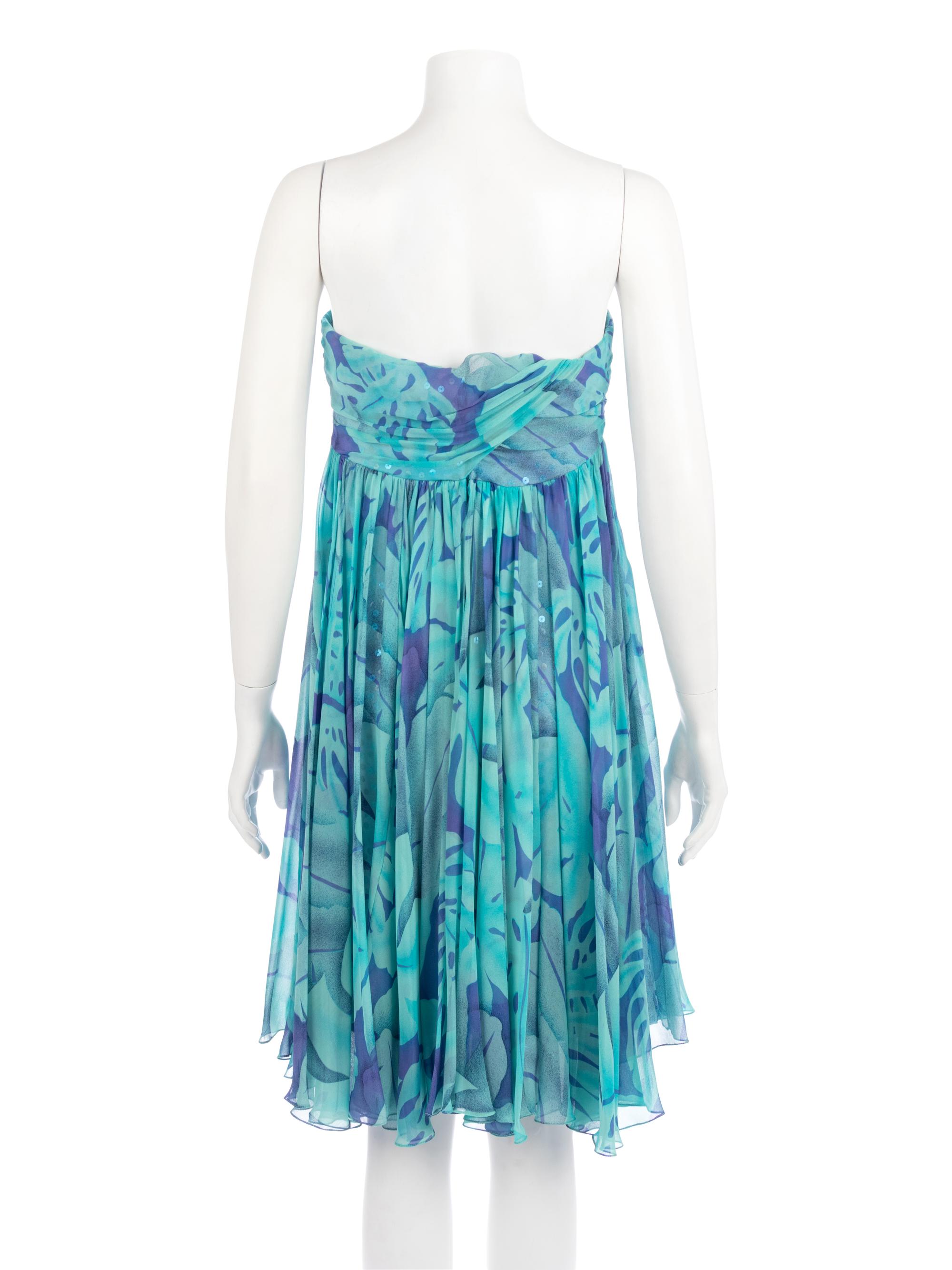 Three Bob Mackie Items, 1980-90s: Two Strapless Dresses & One Suit