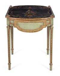 A Continental Chinoiserie Decorated End Table