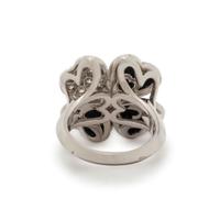 VAN CLEEF & ARPELS, DIAMOND, ONYX AND WHITE GOLD 'COSMOS' RING