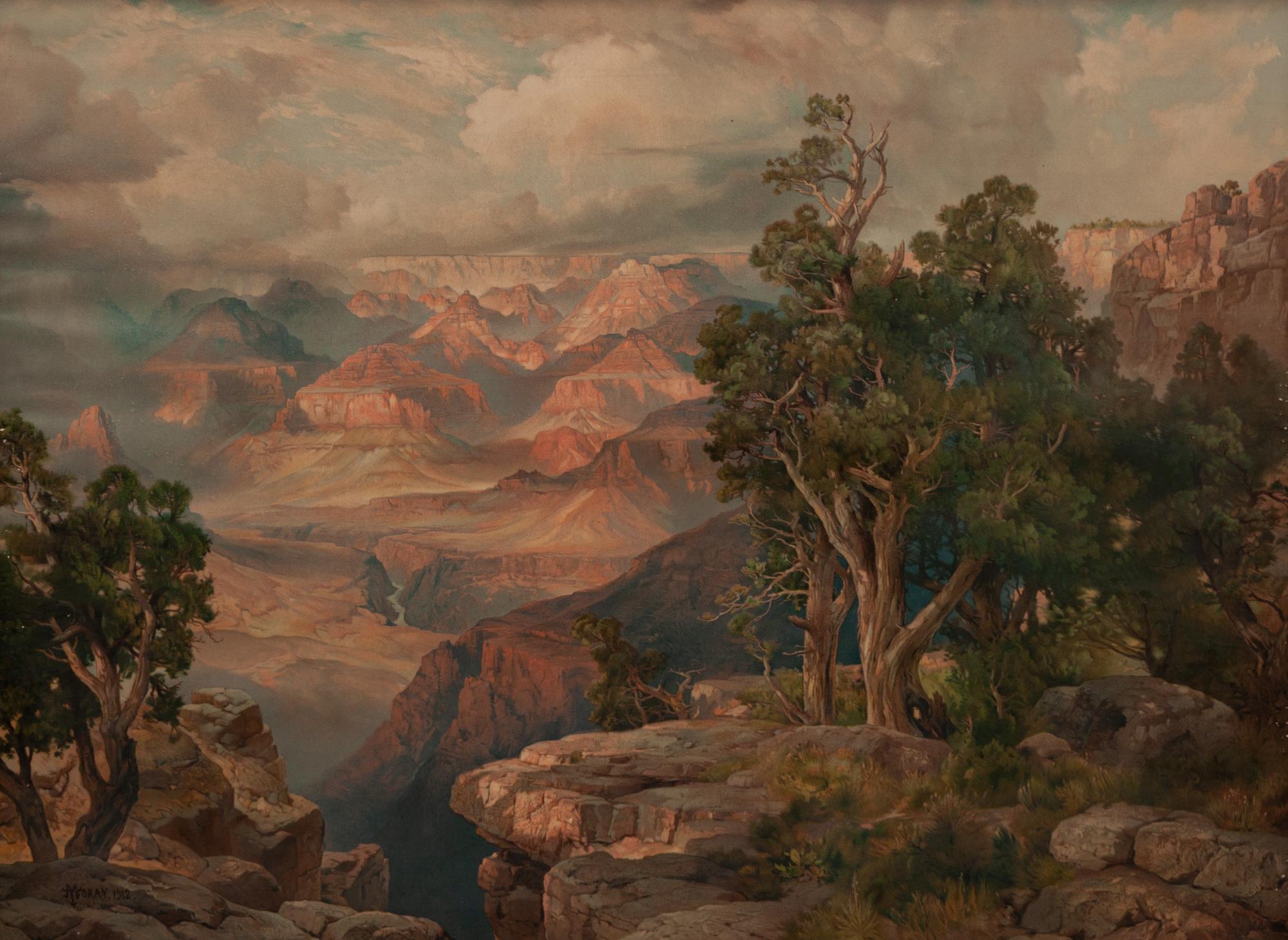 Grand Canyon National Park, Reached by Santa Fe Railway