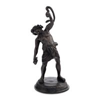 A Cast Metal Figure of Silenus
