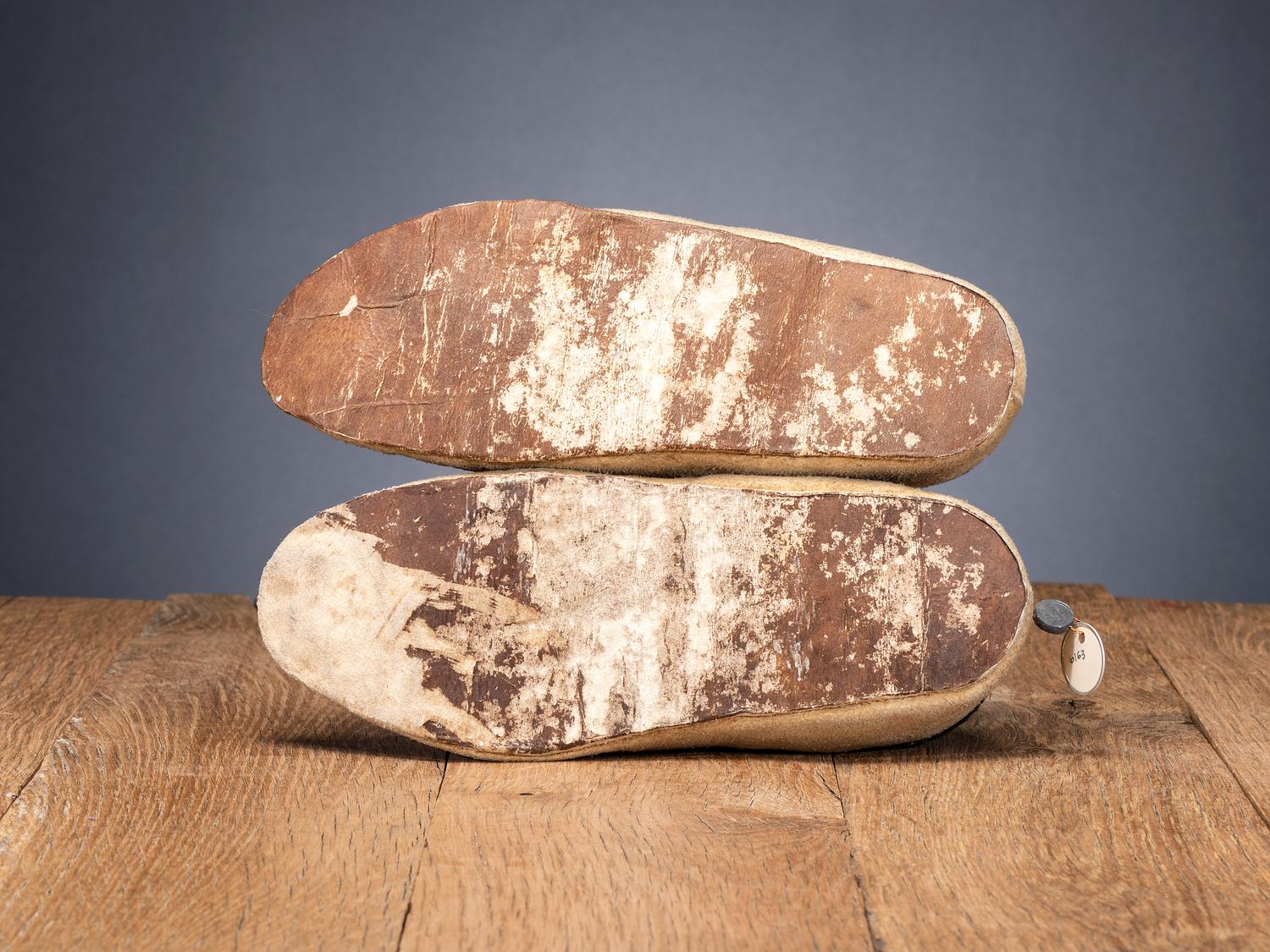 Sioux Quilled Hide Moccasins