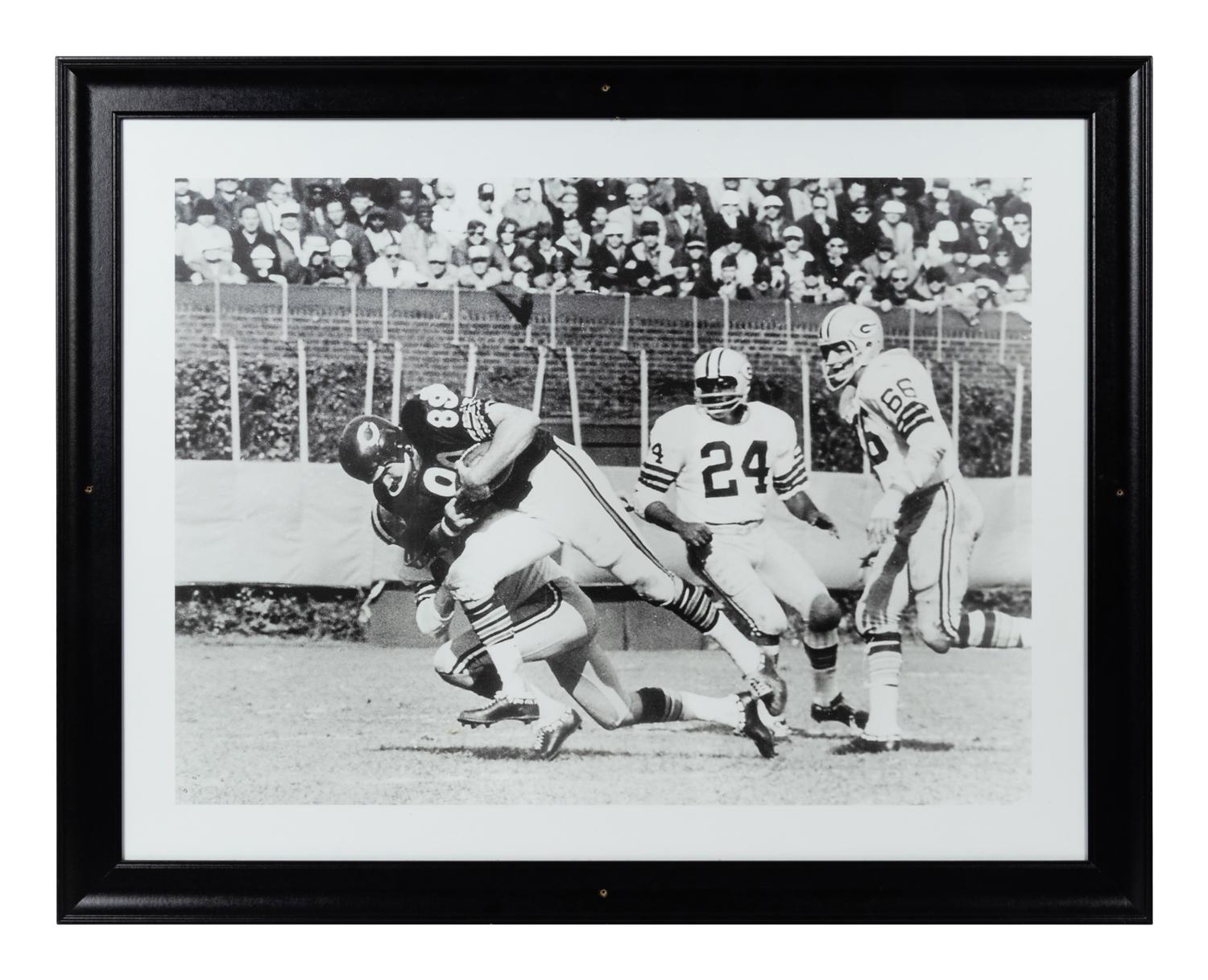 A Group of Six Large Scale Photographs of Mike Ditka as Player Formerly Displayed at Mike Ditka’s Restaurant