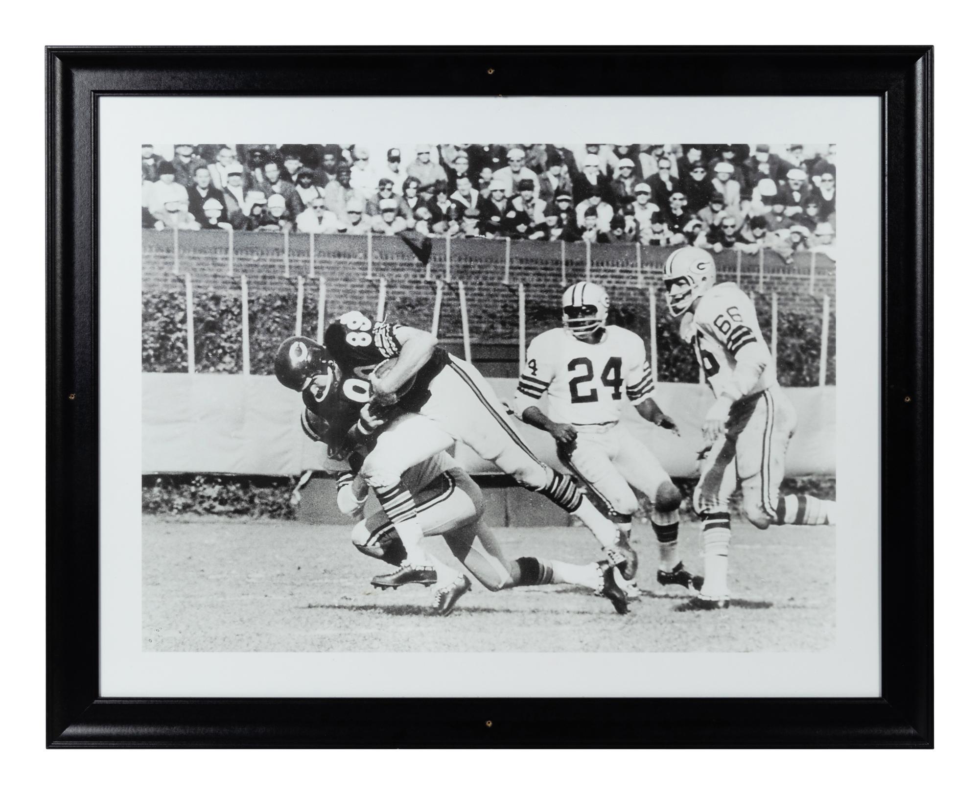 A Group of Six Large Scale Photographs of Mike Ditka as Player Formerly Displayed at Mike Ditka’s Restaurant