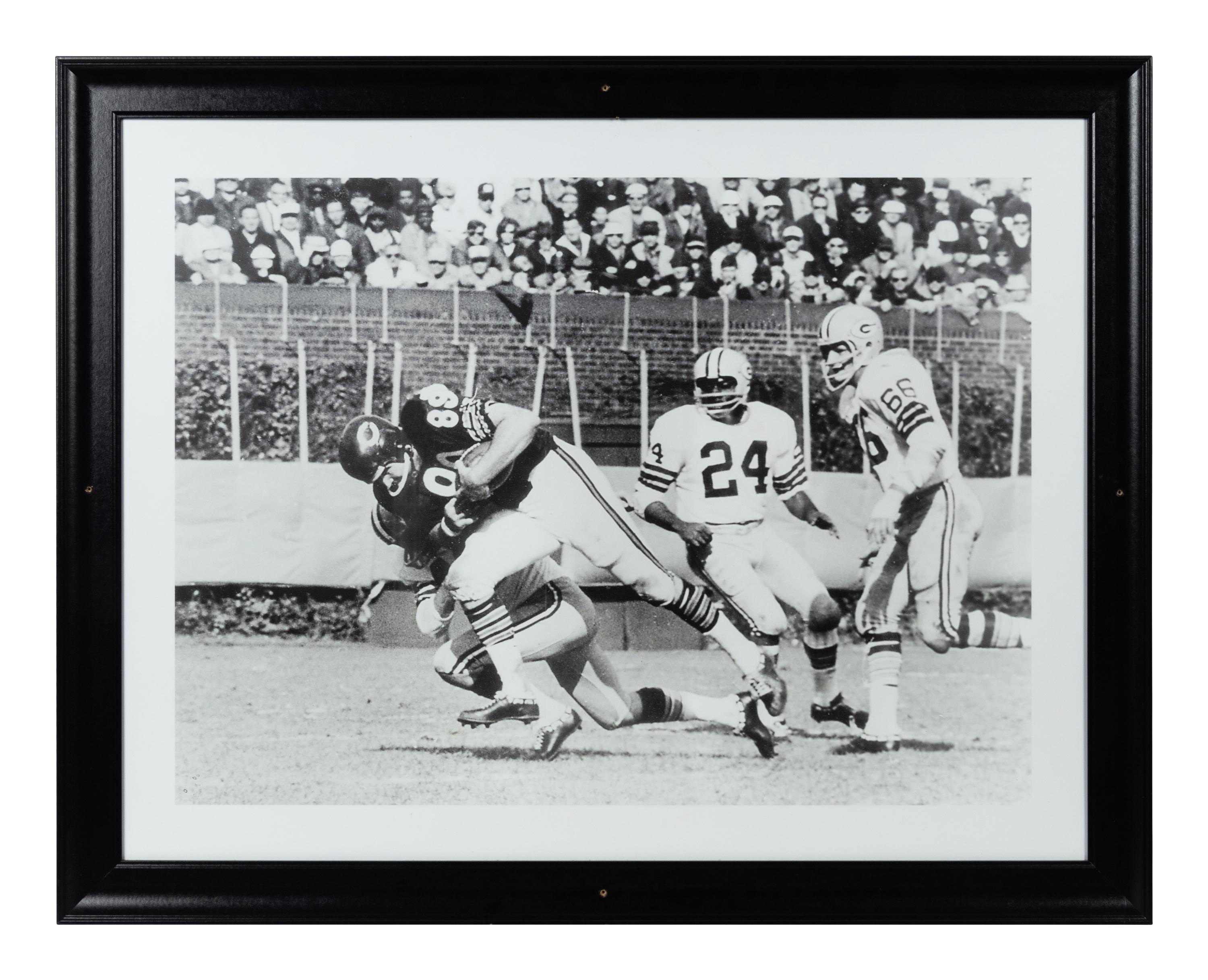 A Group of Six Large Scale Photographs of Mike Ditka as Player Formerly Displayed at Mike Ditka’s Restaurant