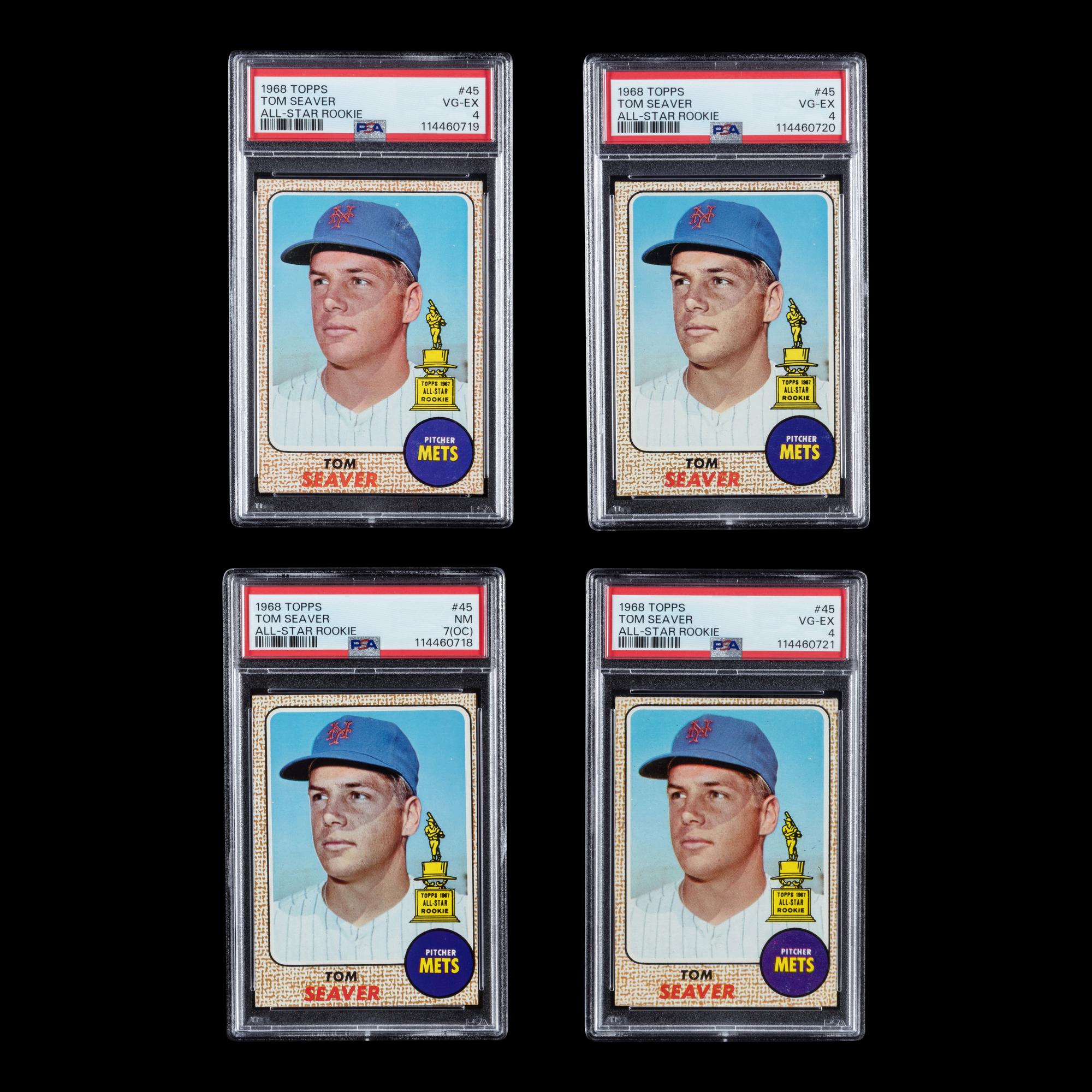 A Collection of PSA Graded 1968 Topps Tom Seaver Baseball Cards No. 45